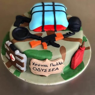 Τούρτα γενεθλίων κυνηγος καλασνικοφ