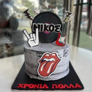 Τούρτα γενεθλίων rok and roll